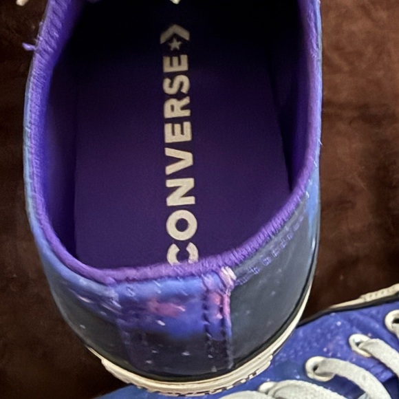 Converse Women’s Galaxy Purple Sneakers - Picture 7 of 9